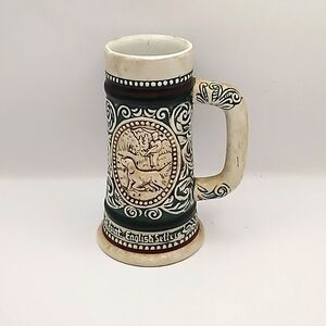 Vintage 1983 Avon Sporting Ceramic Stein Hancrafted in Brazil